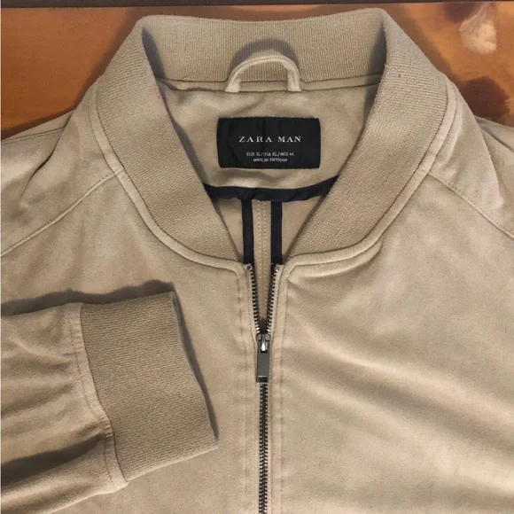 Zara faux shop suede jacket mens